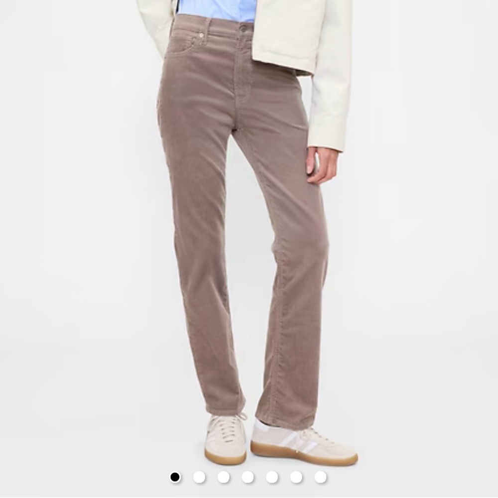 GAP Brown Corduroy '90s Straight High-Rise Pants